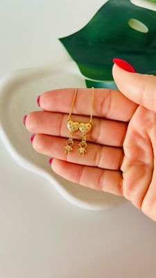 Colar Coração Cravejado 2 Meninos