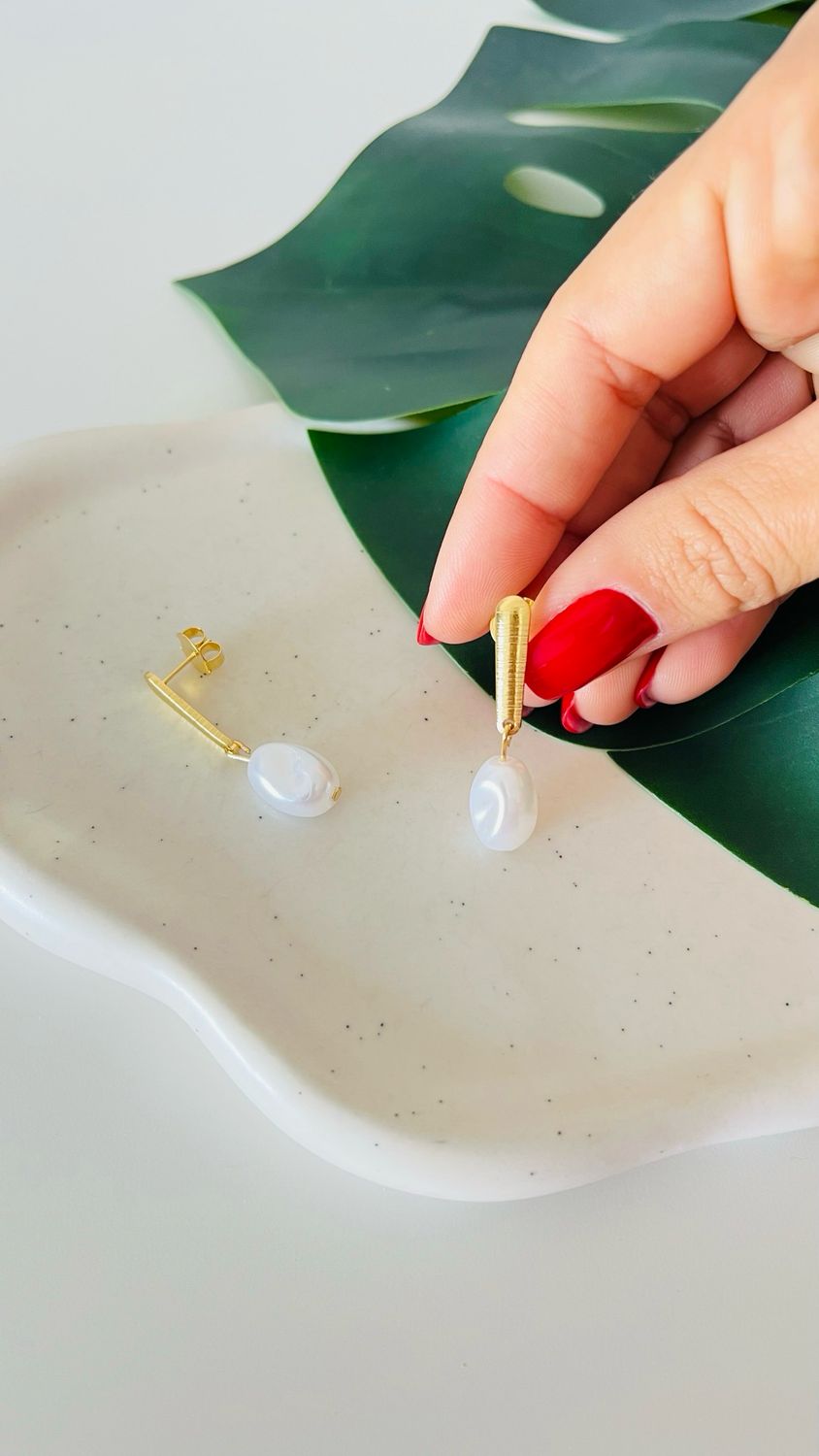 Brinco Hoops Pérola Barroca