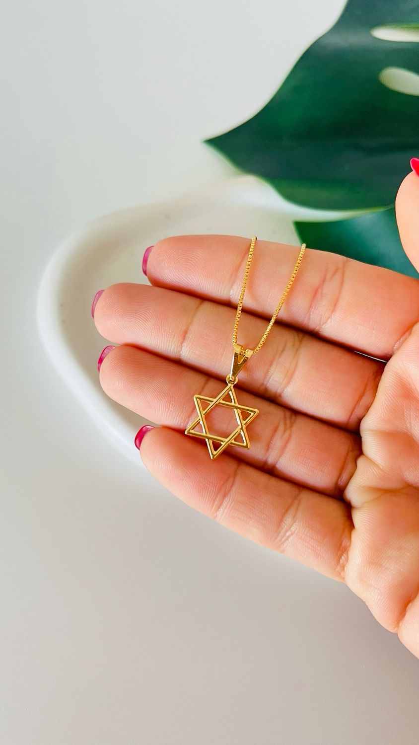 Colar Estrela de Davi Delicada