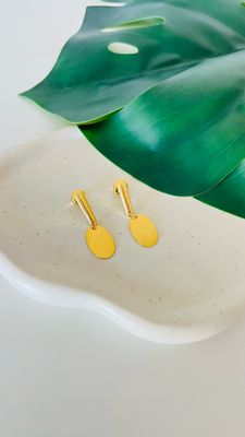 Brinco Hoops Medalha Dourada