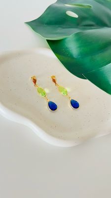 Brinco Longo Citrino Lápis