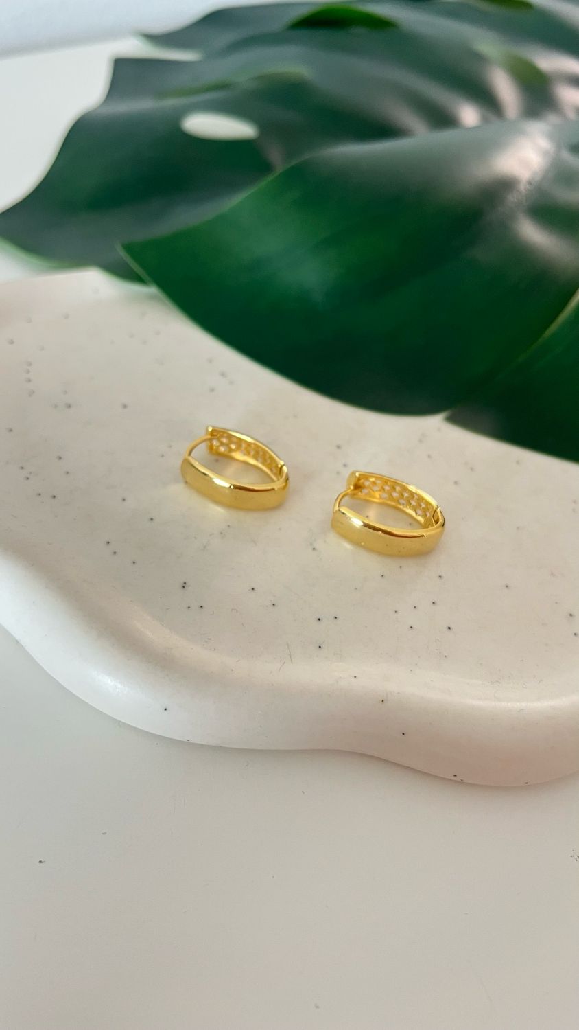 Argola Retangular Lisa