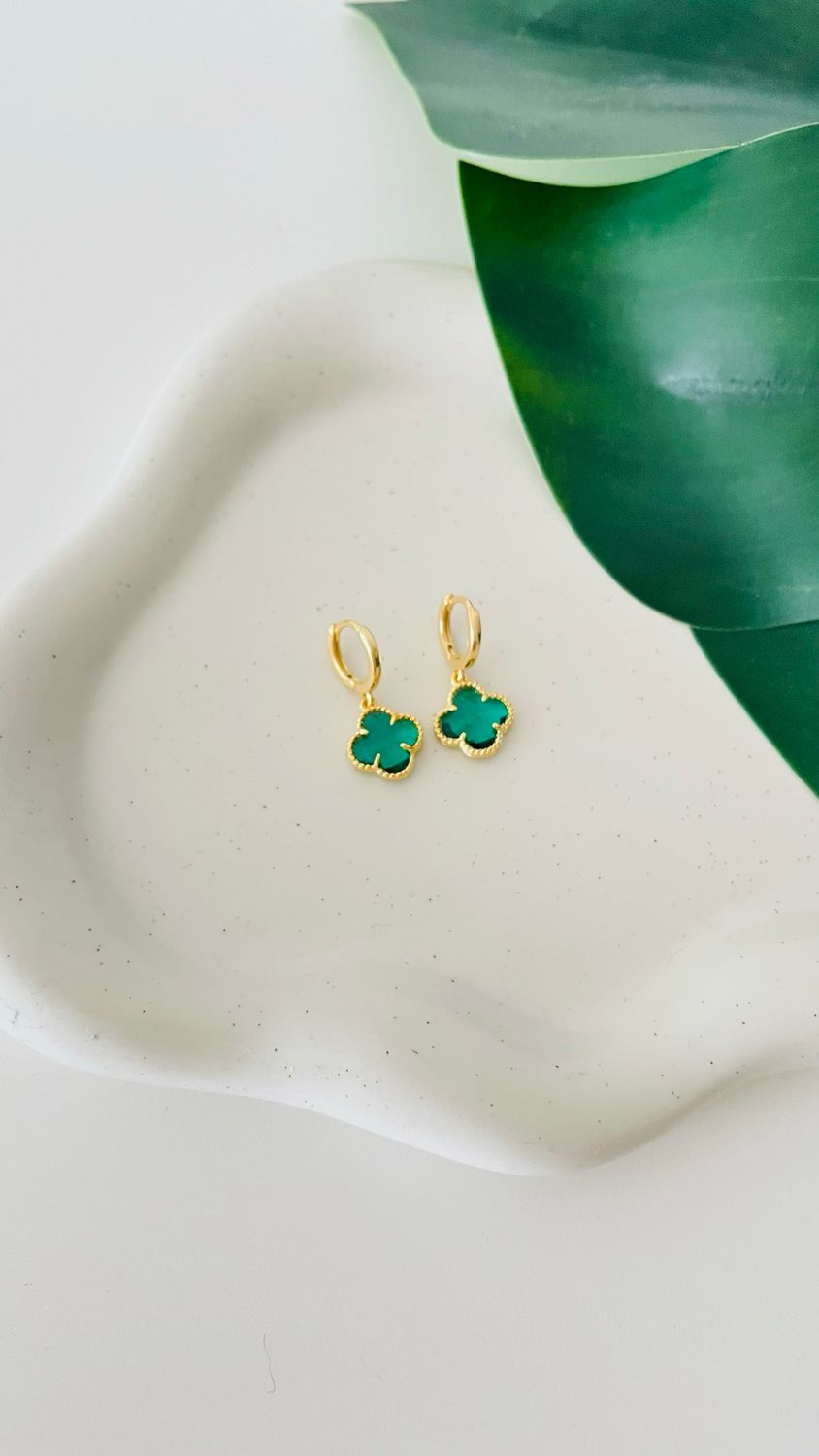 Argolinha Flor Cristal Delicada