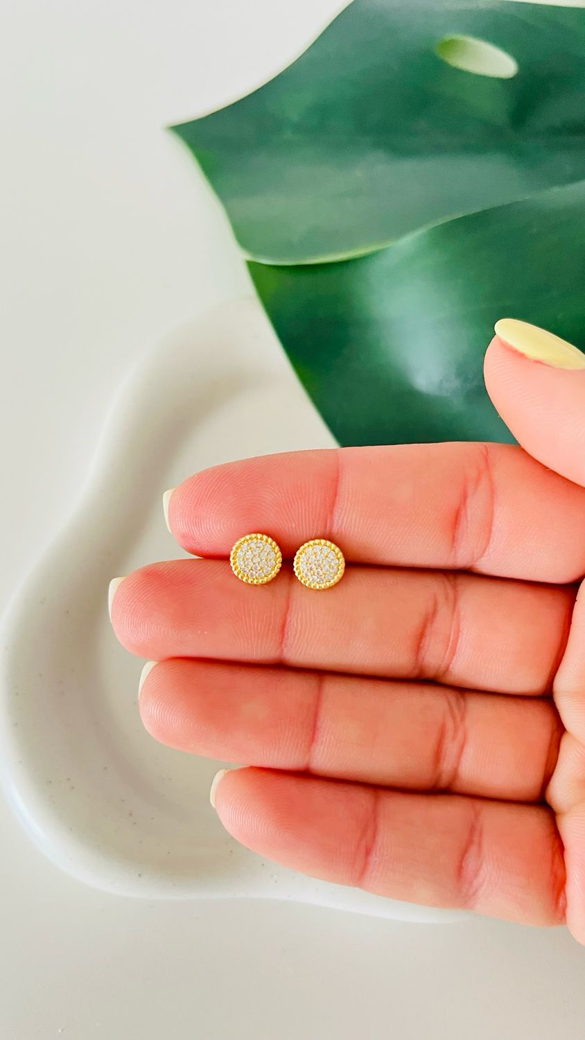 Brinco Delicado Chuveirinho Cravejado