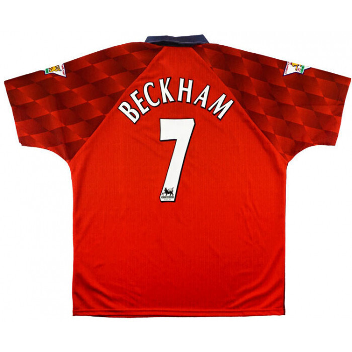 1997-98 Manchester United Home Shirt Beckham #7