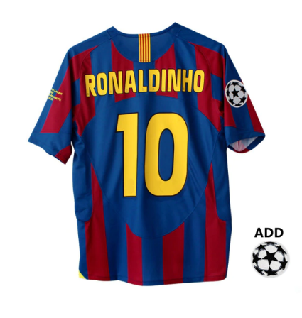 2005-06 Barcelona Home Shirt Ronaldinho #10