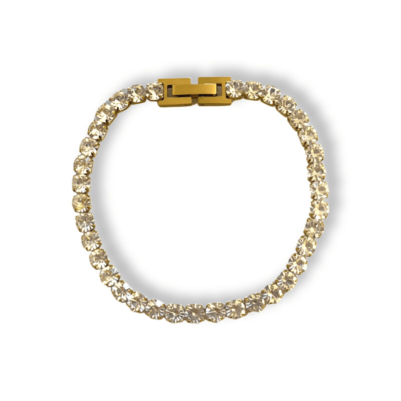 Celeste Tennis Armband Goud - Dames