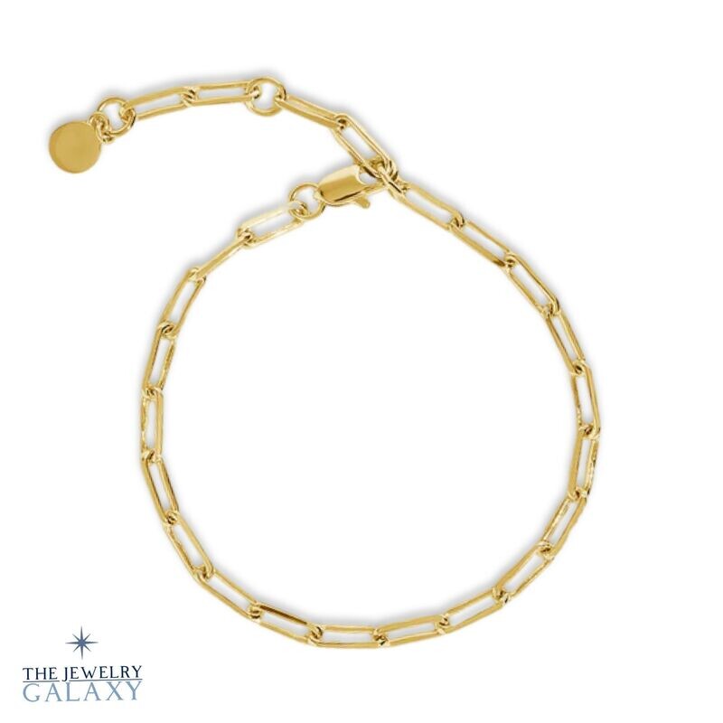 Sun - Gouden schakelarmband S925 Zilver 18K Goldplated