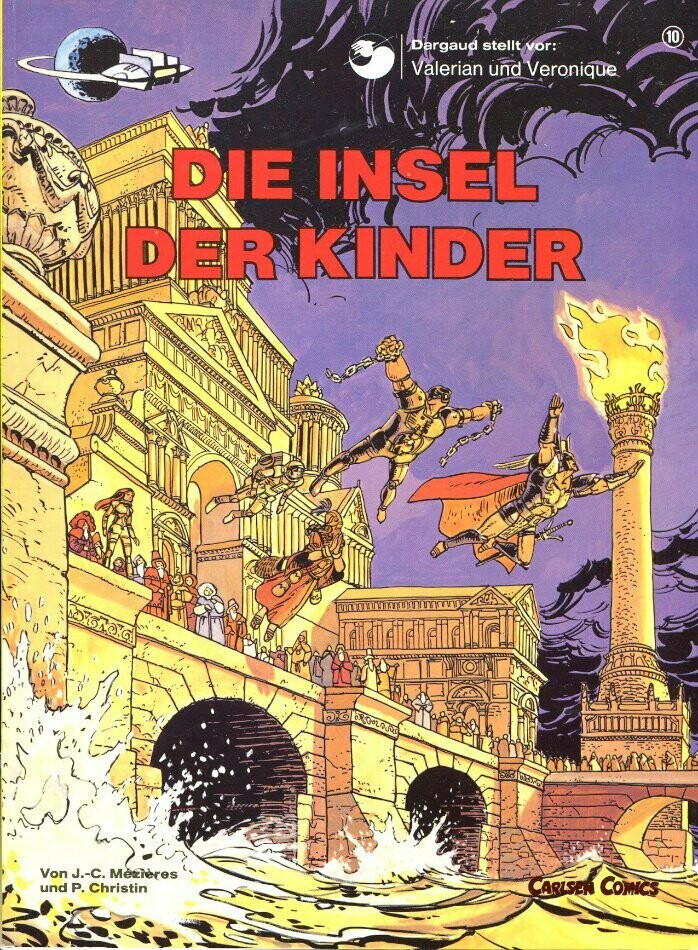 Valerian & Veronique 10 »Die Insel der Kinder« (Carlsen, 1. Auflage 1982) Z. 1+
