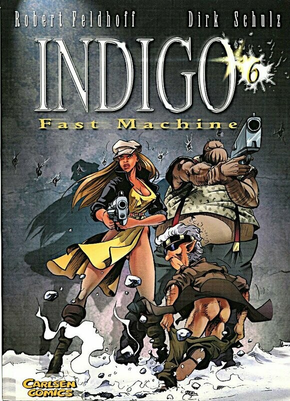 Indigo 6 »Fast Machine« (Carlsen,  1. Auflage 2000) Z. 1+