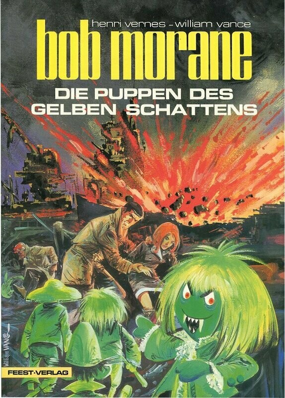 Bob Morane 2 (11) »Die Puppen des Gelben Schattens« (Feest,  1. Auflage 1989) Z. 0-1