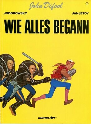 John Difool 7 »Wie alles begann« (Carlsen, 1. Auflage 1990) Z. 1-2