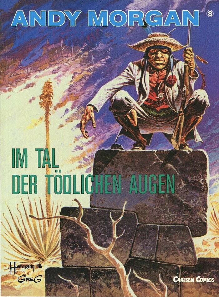 Andy Morgan 8 »Im Tal der tödlichen Augen« (Carlsen, 1. Auflage 1988) Z. 1+