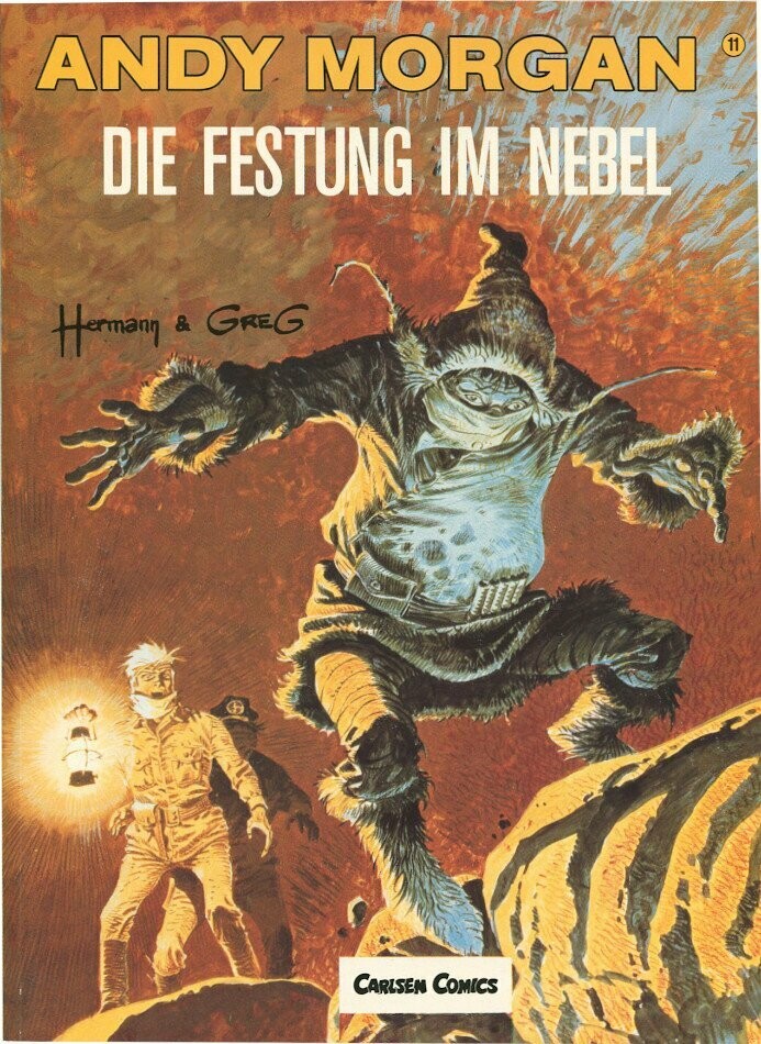 Andy Morgan 11 »Die Festung im Nebel« (Carlsen, 1. Auflage 1990) Z. 0-1