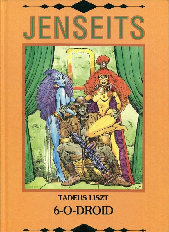 »Jenseits: 6-0-Droid« (Hardcover, Edition Kunst der Comics 1990) Z. 1+