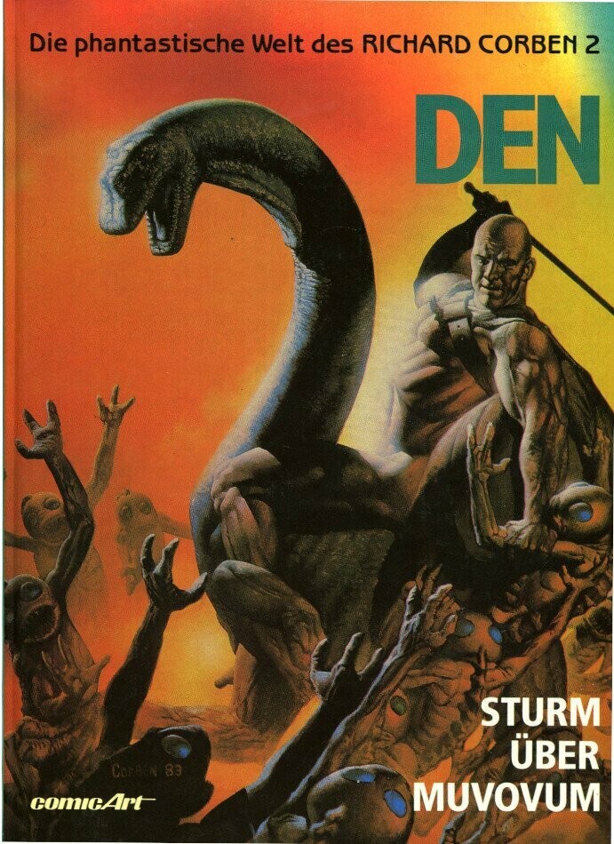 Richard Corben 2 »Den 2: Sturm über Muvovum« (HC, Carlsen, 1. Aufl. 1991) Z. 1+
