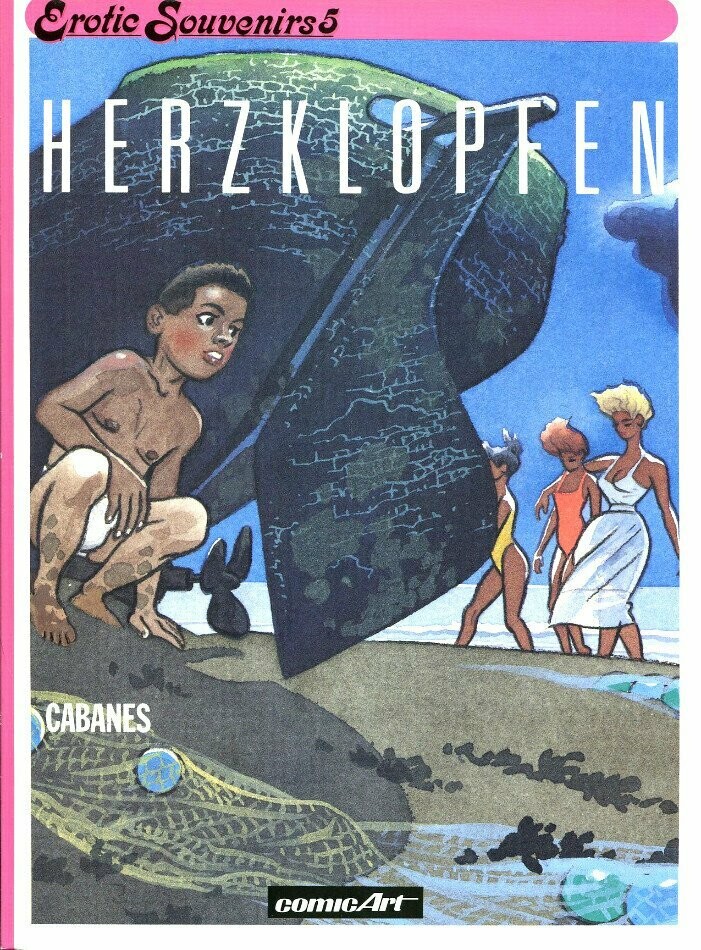 Max Cabanes: »Herzklopfen« (Carlsen,  1. Auflage 1990) Z. 1