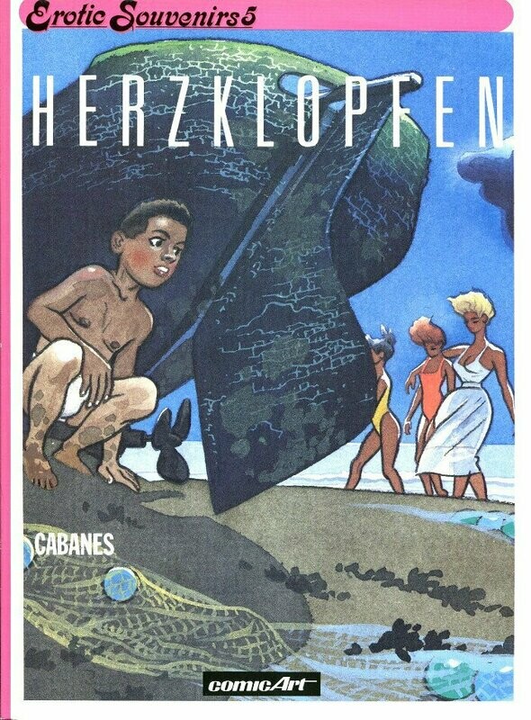 Max Cabanes: »Herzklopfen« (Carlsen,  1. Auflage 1990) Z. 1