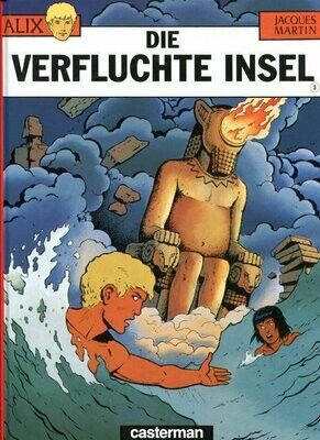 Alix 3 »Die verfluchte Insel« (HC, Casterman, 1. Auflage 1998) Z. 1+