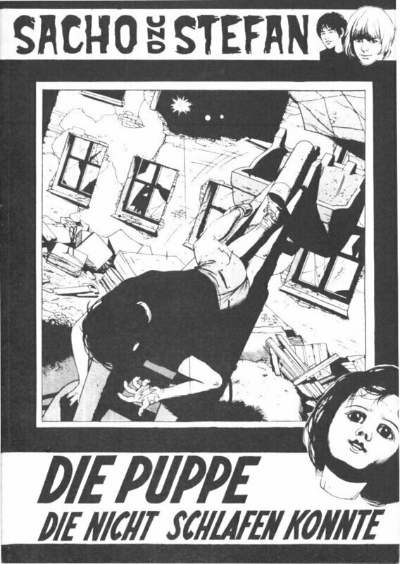 Sacho und Stefan 1 »Die Puppe, die nicht schlafen konnte« (Lehner & Knigge 1977) Z. 1+