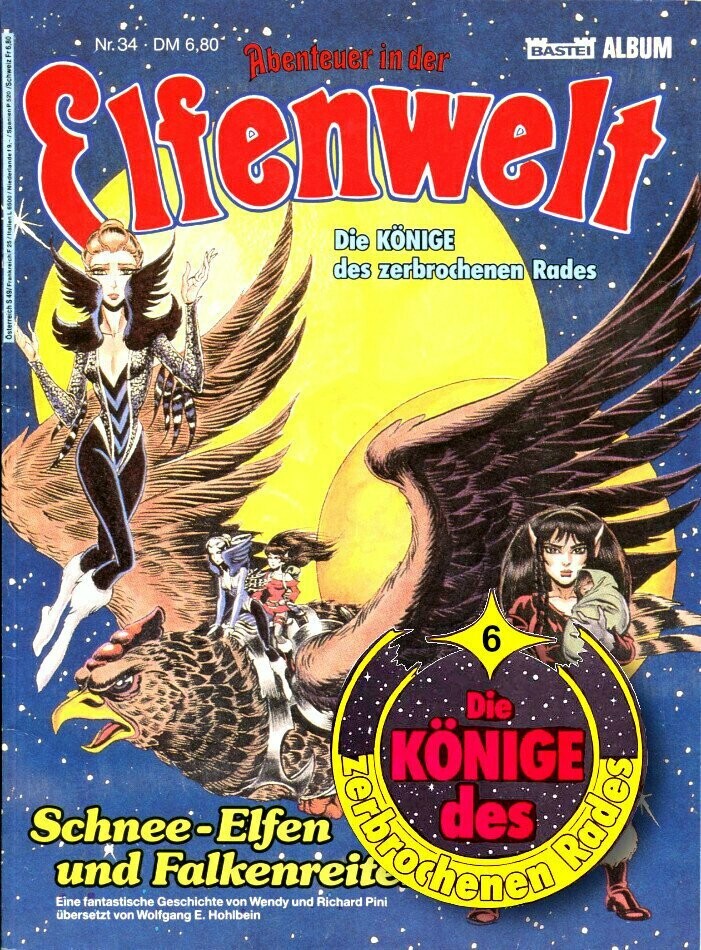 Abenteuer in der Elfenwelt 34 »Schnee-Elfen und Falkenreiter« (Bastei 1991) Z. 1+