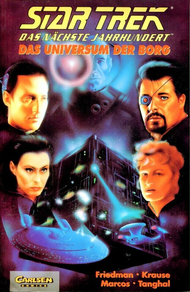 Star Trek 7 »TNG: Das Universum der Borg« (Carlsen, 1. Auflage 1996) Z. 1+