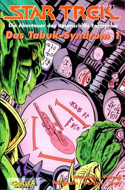 Star Trek 8 »Das Tabuk-Syndrom 1« (Carlsen, 1. Auflage 1996) Z. 1+