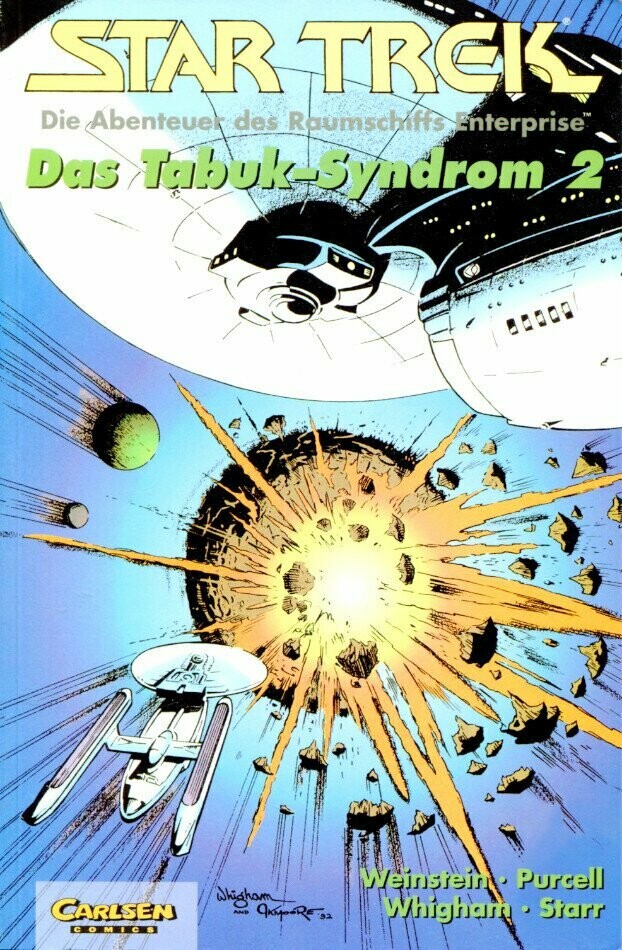 Star Trek 9 »Das Tabuk-Syndrom 2« (Carlsen, 1. Auflage 1996) Z. 1+