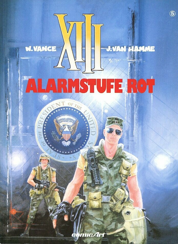 XIII 5 »Alarmstufe Rot« (Carlsen, 1. Auflage 1991) Z. 1+