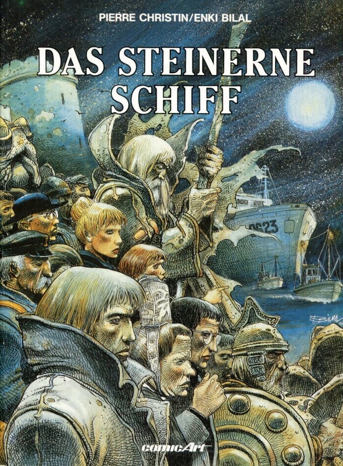 Bilal/Christin: »Das steinerne Schiff« (Carlsen, 1. Auflage 1987) Z. 1-2