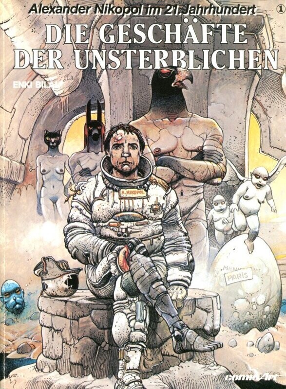 Alexander Nikopol 1 »Die Geschäfte der Unsterblichen« (Carlsen, 1. Auflage 1988) Z. 1-2
