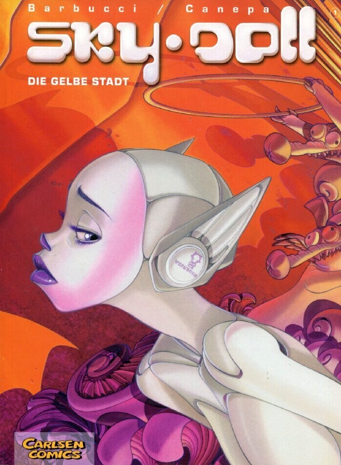 Sky Doll 1 »Die gelbe Stadt« (Variantcover, Carlsen, 1. Aufl. 2003) Z. 1+