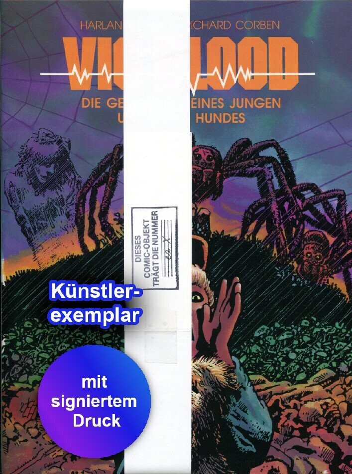 Richard Corben: »Vic und Blood« (limit. HC mit sign. Druck, Edition Kunst der Comics 1989) Z. 0