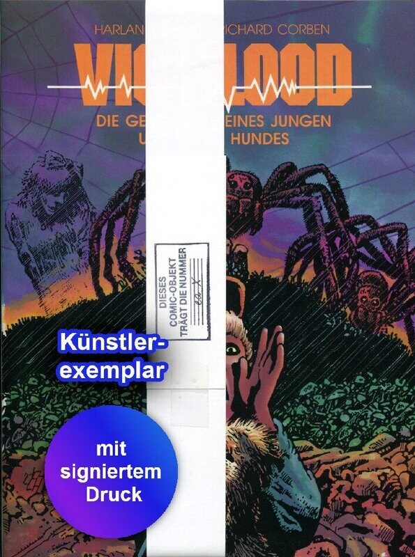 Richard Corben: »Vic und Blood« (limit. HC mit sign. Druck, Edition Kunst der Comics 1989) Z. 0
