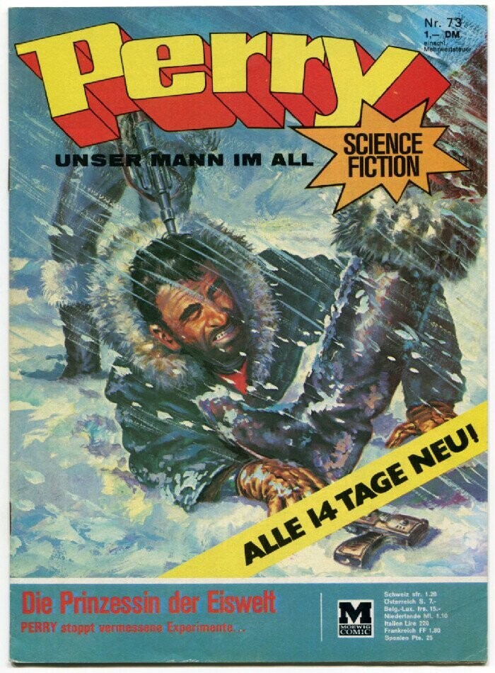 Perry 73 »Die Prinzessin der Eiswelt« (Moewig 1973) Z. 1+
