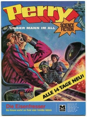 Perry 76 »Die Eisenfresser« (Moewig 1973) Z. 0-1