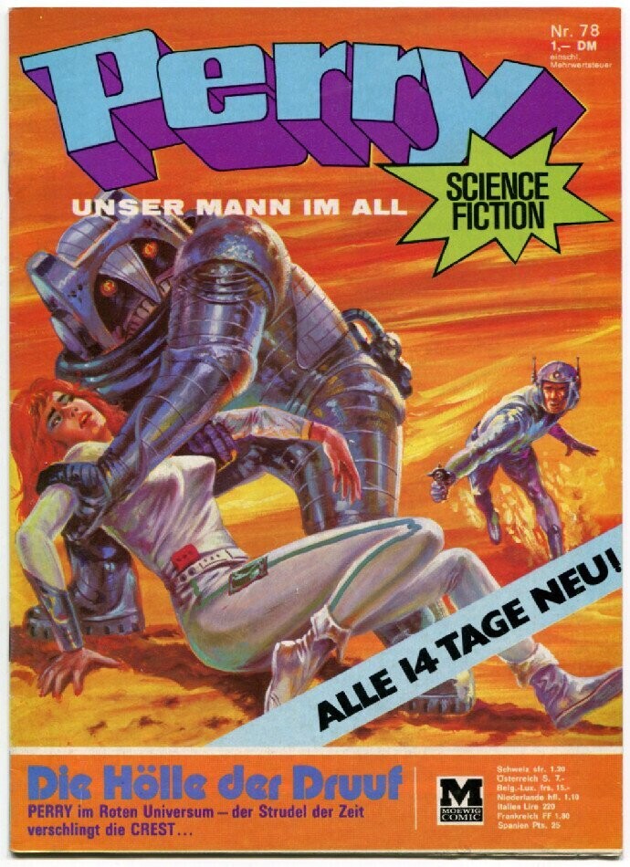 Perry 78 »Die Hölle der Druuf« (Moewig 1973) Z.0-1