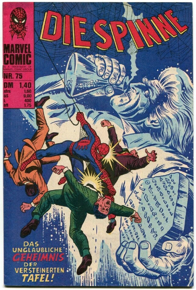 Die Spinne 75 »Das unglaubliche Geheimnis der versteinerten Tafel!« (Williams 1977) Z. 1