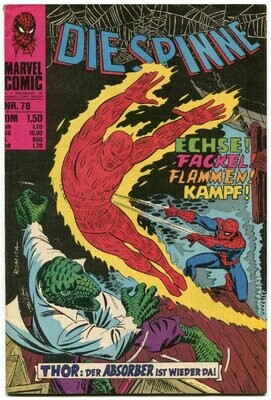 Die Spinne 78 »Echse! Fackel! Flammen! Kampf!« (Williams 1977) Z. 1-2