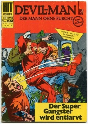 Hit Comics 213 »Devil-Man: Der Super-Gangster wird entlarvt« (bsv 1971) Z.2