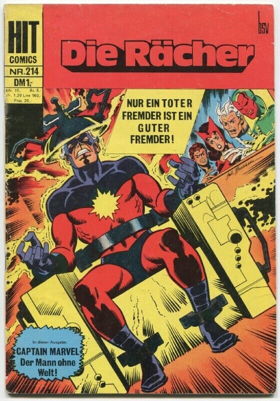Hit Comics 214 »Die Rächer: Nur ein toter Fremder...« (bsv '72) Z. 1-2