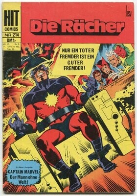 Hit Comics 214 »Die Rächer: Nur ein toter Fremder...« (bsv '72) Z. 1-2