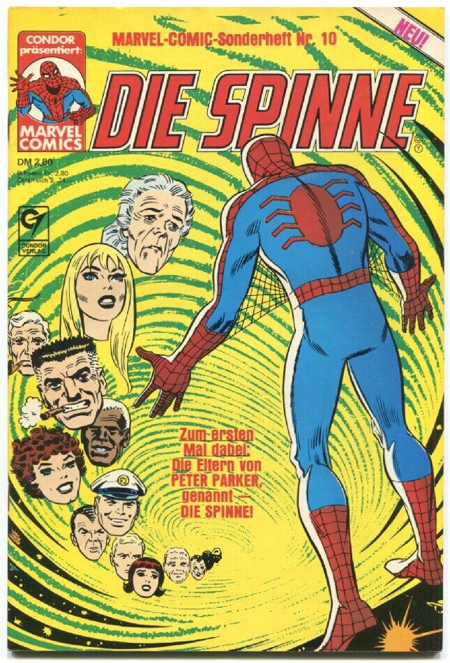 Die Spinne »Peter Parkers Eltern« (Marvel-Comic-Sonderheft 10, Condor 1982) Z. 1-2
