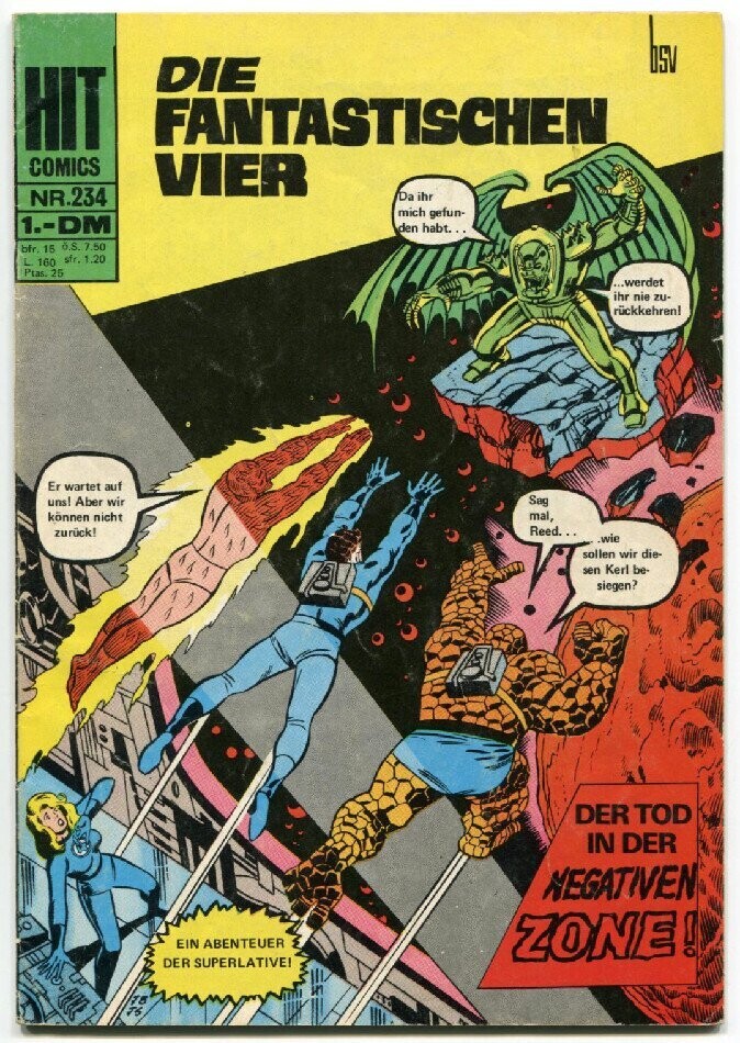 Hit Comics 234 »Die Fantastischen Vier: Der Tod in der Negativen Zone!« (bsv 1971) Z. 2