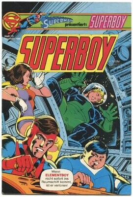 Superboy 13/80 »Im Kampf gegen Kantuu, den Flaschengeist« (mit Sammelecke, Ehapa 1980) Z. 1
