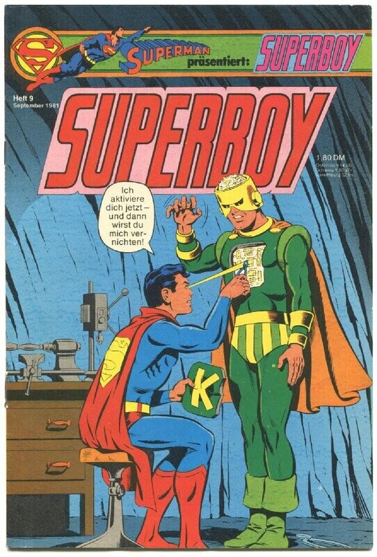 Superboy 9/81 »Ein unbesiegbarer Gegner« (mit Sammelecke, Ehapa 1981) Z. 1