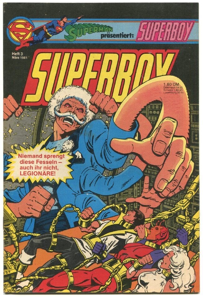 Superboy 3/81 »Die 50 000 Leben des Doktor Mayavale« (mit Sammelecke, Ehapa 1981) Z. 1-2