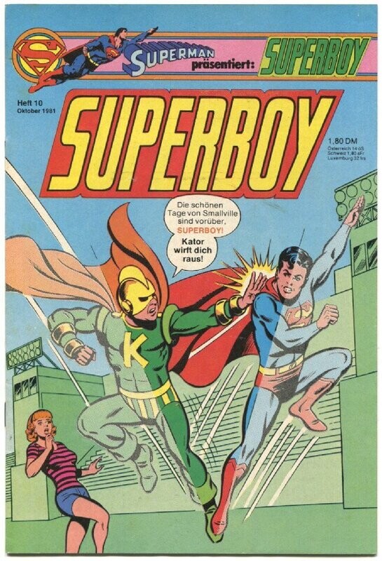 Superboy 10/81 »Ein gewagtes Spiel, Superboy!« (mit Sammelecke, Ehapa 1981) Z. 1-2