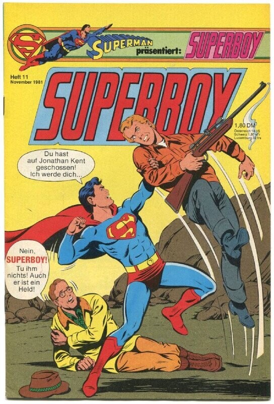 Superboy 11/81 »Stunde Null« (mit Sammelecke, Ehapa 1981) Z. 1-