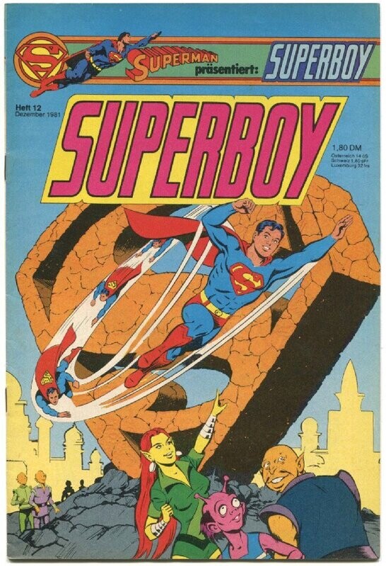 Superboy 12/81 »Gibt es noch eine Rettung für Superboy?« (mit Sammelecke, Ehapa 1981) Z. 1